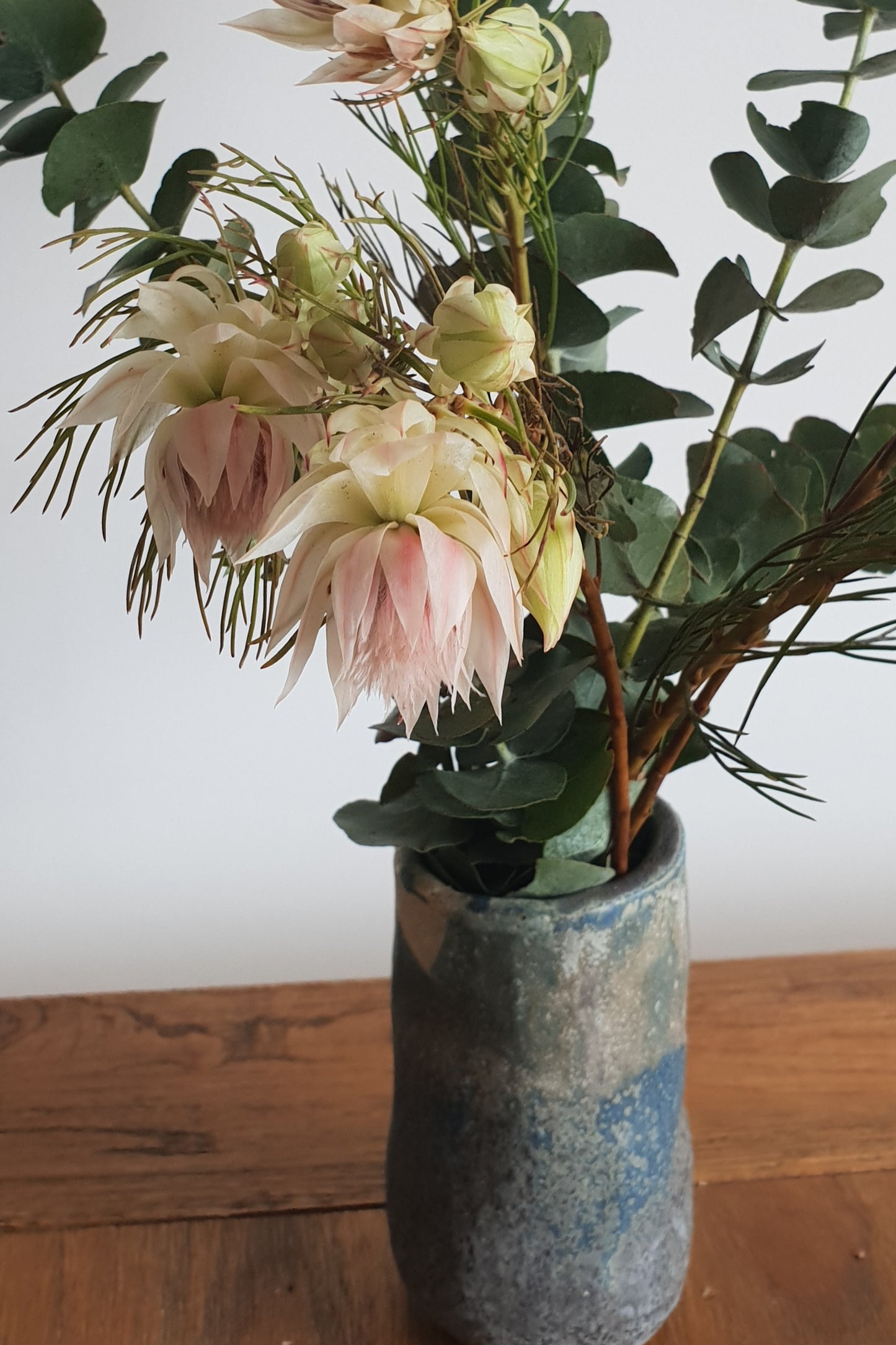 Stained Blue Vase