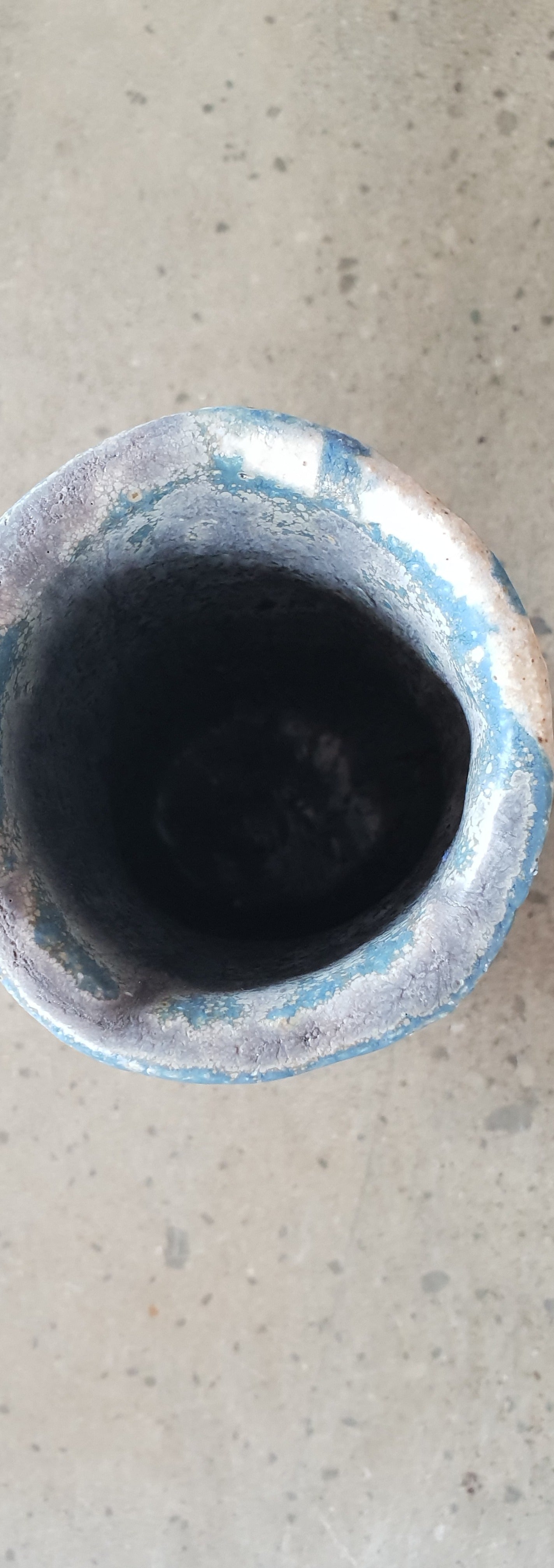 Stained Blue Vase