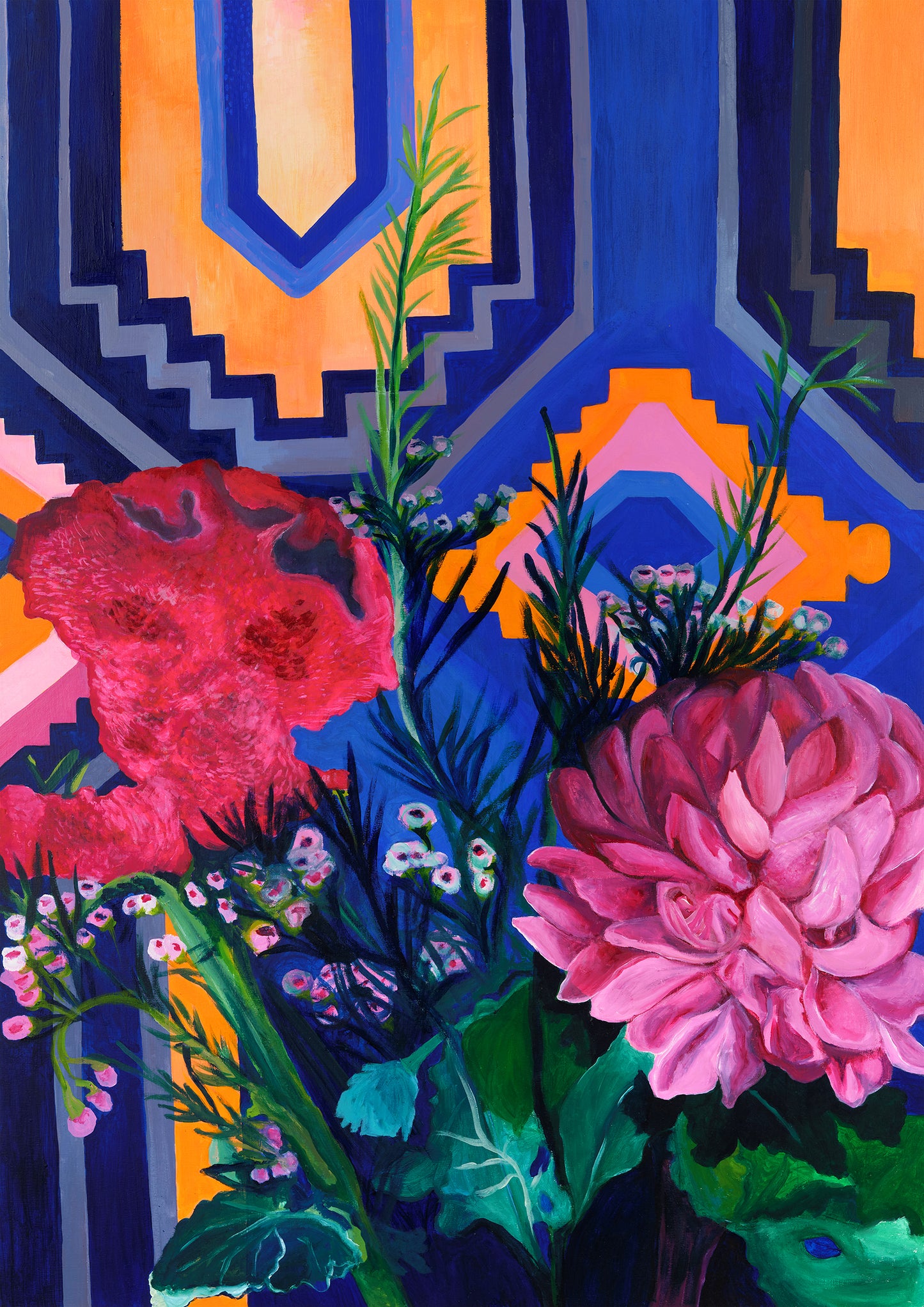 Memoirs of Mexico Acrylic Painting on plyboard