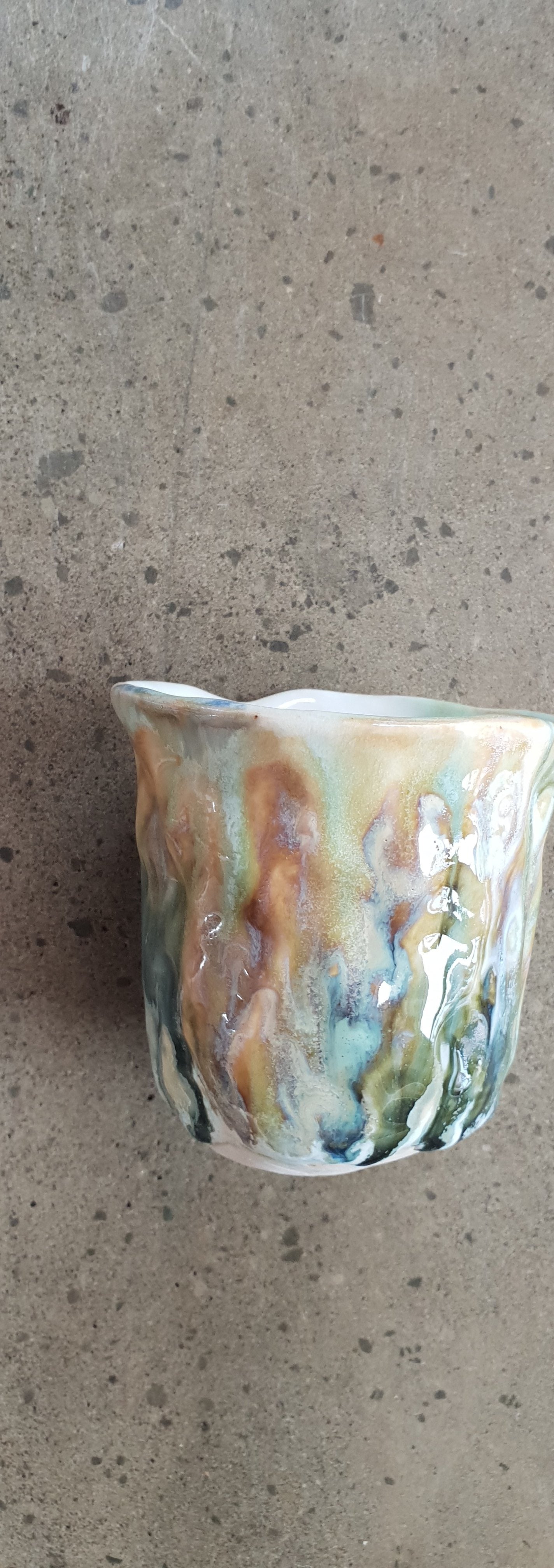 Rainbow Textured Vase