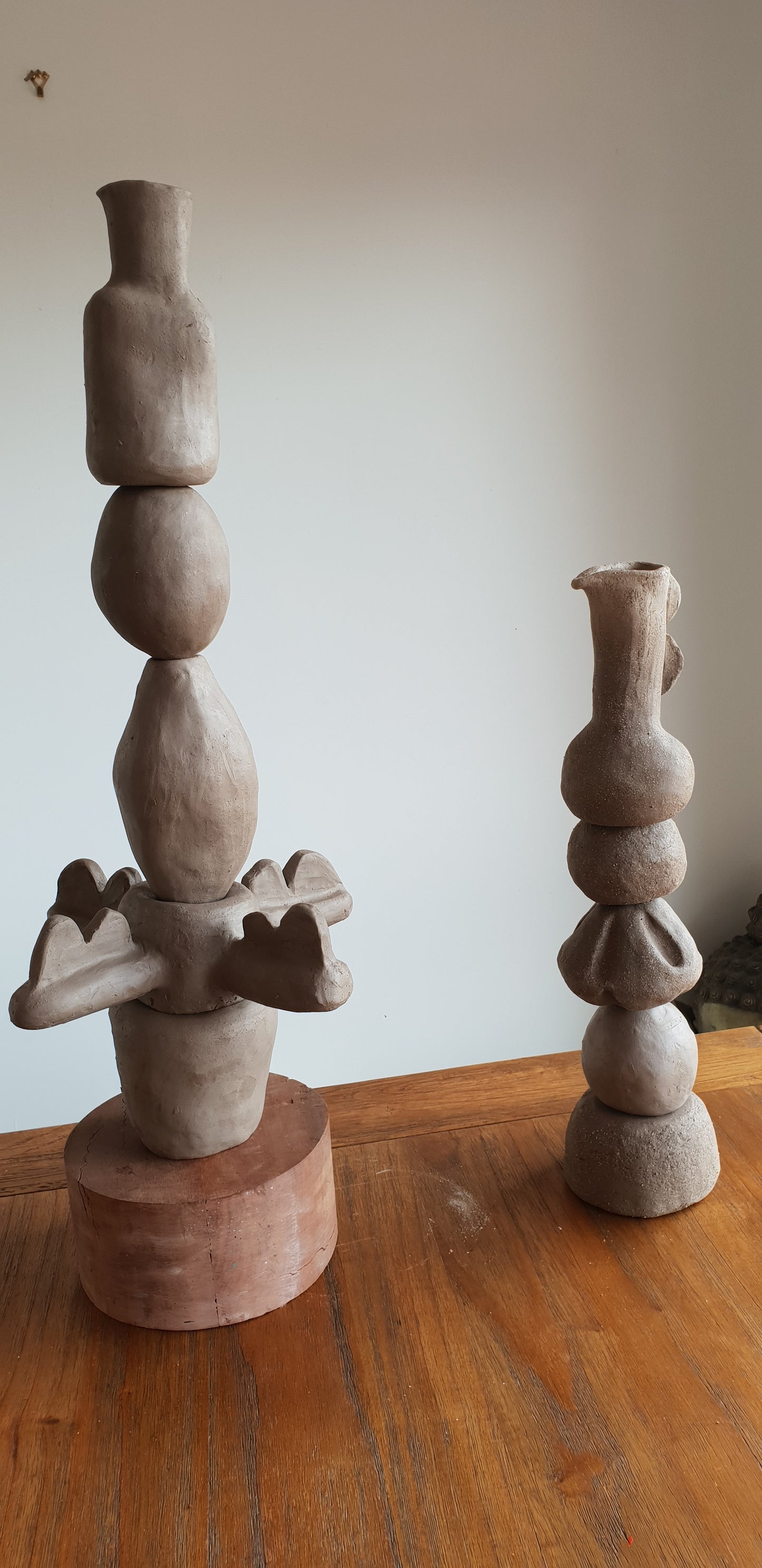 Ceramic Totem Pole Sculptures Saturday 3rd September